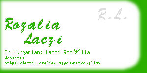 rozalia laczi business card